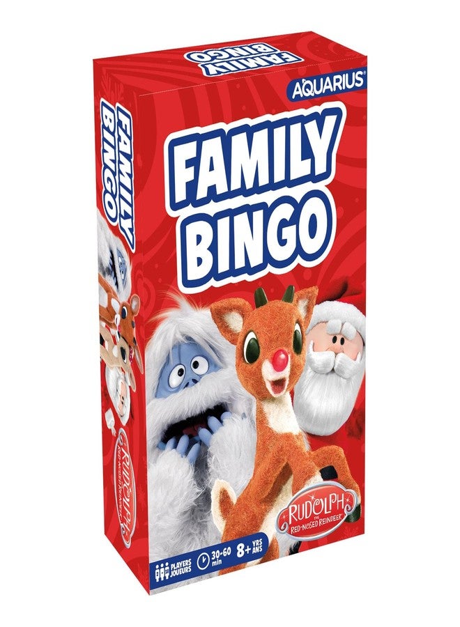 Aquarius Rudolph The Red-Nosed Reindeer Family Bingo - Fun Family Party Game for Kids, Teens & Adults - Entertaining Game Night Gift - Officially Licensed Rudolph Merchandise - Image 1